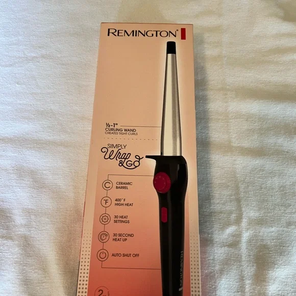 Remington 1/2”-1” Curling wand - Picture 1 of 4